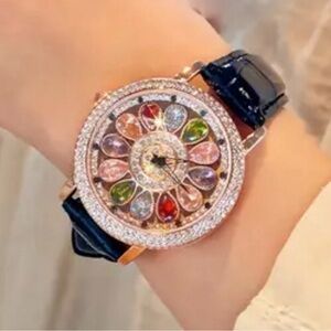 Ladies WATCH with colorful Spinning Dial NEW in Box